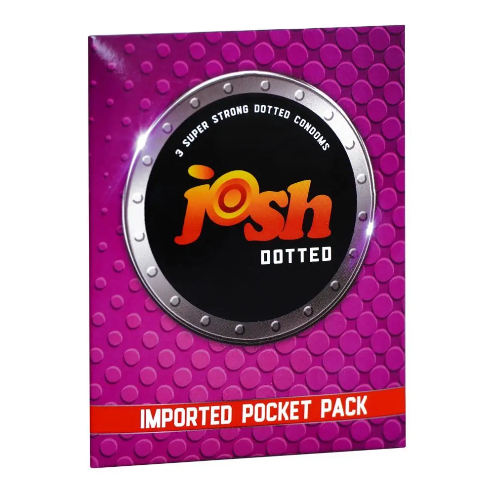 Josh Dotted Pack Of 3 Condoms