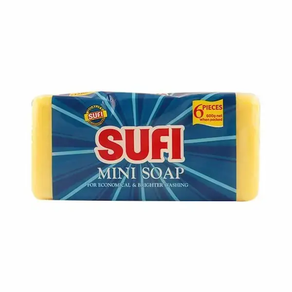 Sufii Mini Soap 6 Pcs (Pack 600g)
