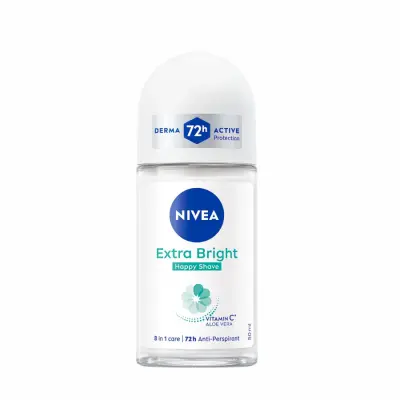 Nivea Extra Bright Happy Shave Anti Perspirant Roll On 50ml
