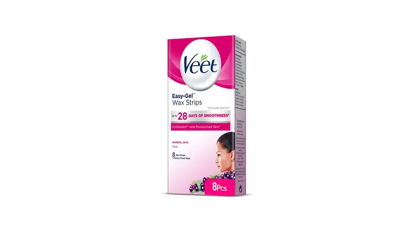 Veet Face Wax Strips for Normal Skin 8 Pieces
