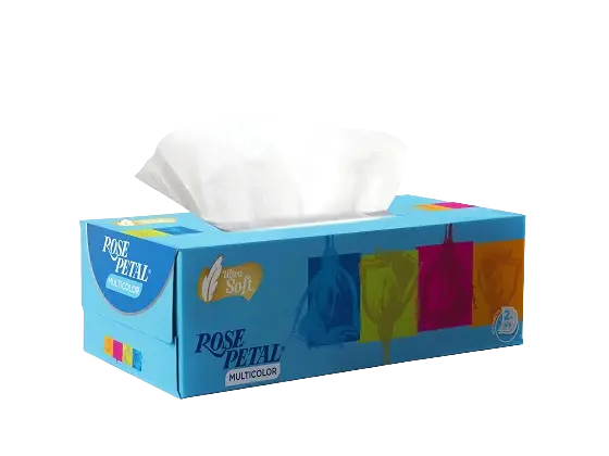 Rose Petal Multi Colour Box Blue