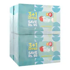Rose Petal Tulip Pop Up Tissue 3+1