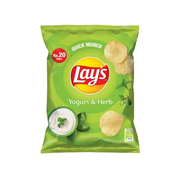 Lays chips Yogurt & Herbs Rs 20