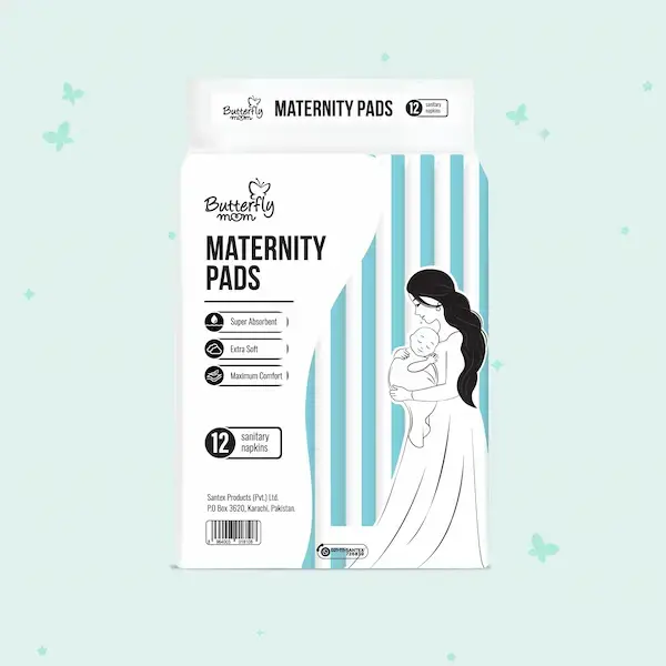 Butterfly Maternity Pads 12 Pcs