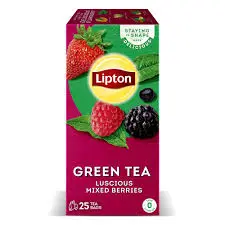 Lipton Green Tea | Mixed Berries 25 Bags