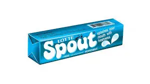 Lotte Spout Bubble Gum Peppermint  (1 Pcs)