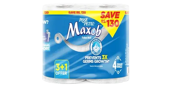 Rose Petal Maxob Toilet Roll (x2)