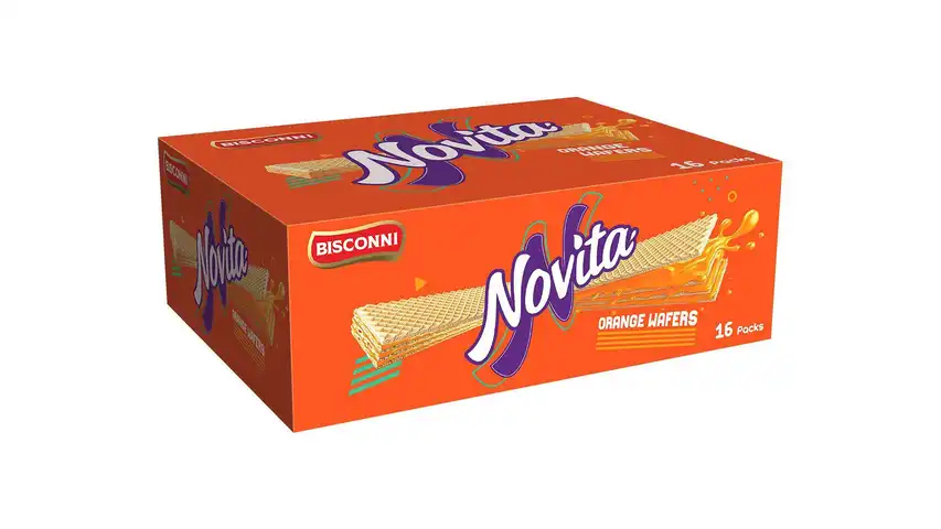 Bisconni Novita Orange Wafers (16 Pcs)