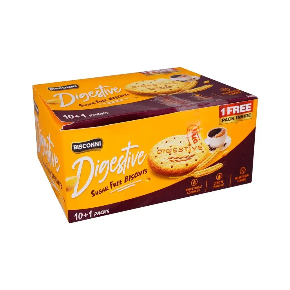Bisconni Digestive Sugar Free Biscuits Box (10 Pcs)