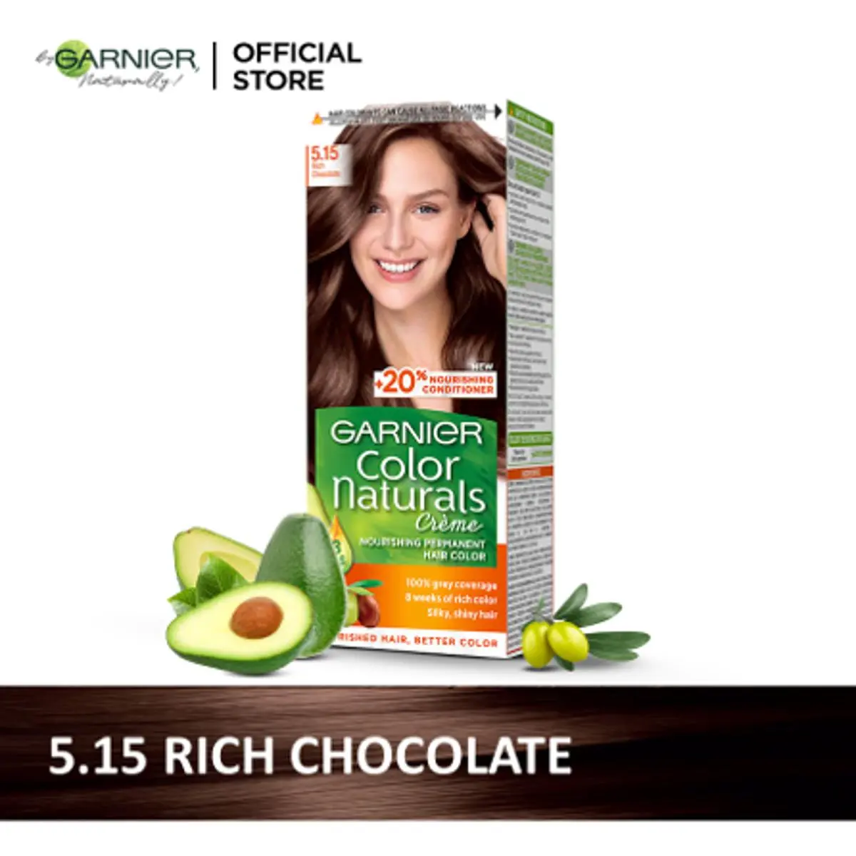 Garnier Color Naturals Creme 5.15 Rich Chocolate Brown