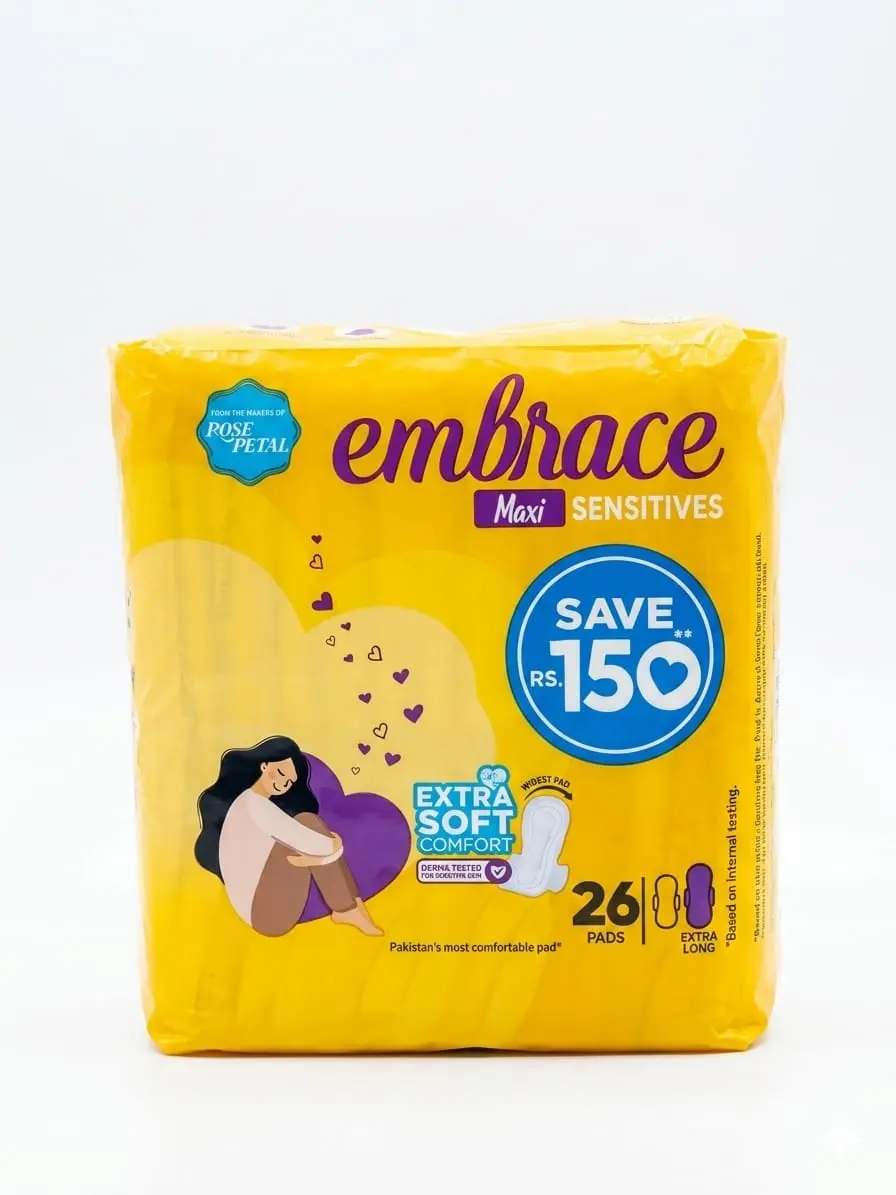 Embrace Maxi Sensitives Trio Pack Extra Long 26 Pads