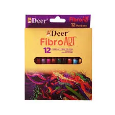Deer Fibro Art Colour Marker 12pcs