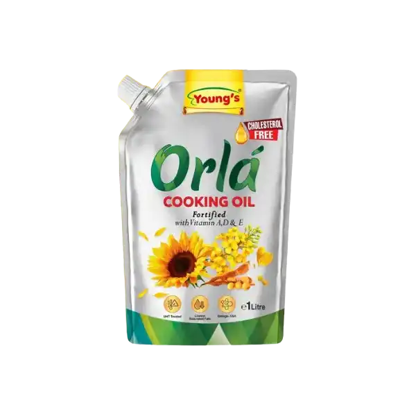 Orla Cooking Oil 1 Litre Nozzle Pouch