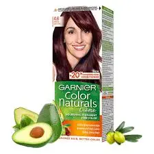 Garnier Color Naturals Hair Color # 4.6 Intense Dark Red Enriched With 3 Essential Oils