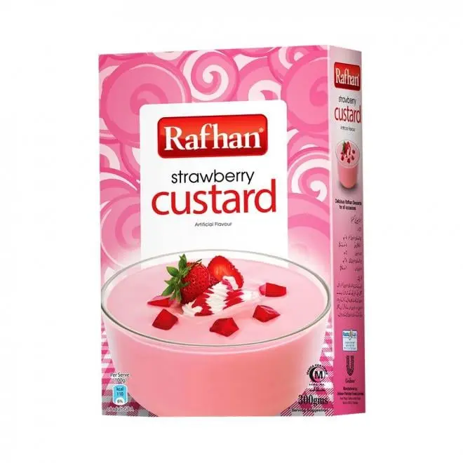 Rafhan Strawberry Custard 275g