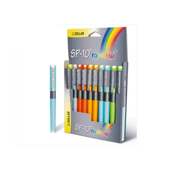 Dollar SP-10 Rainbow Fountain Pen (Pack of 10)
