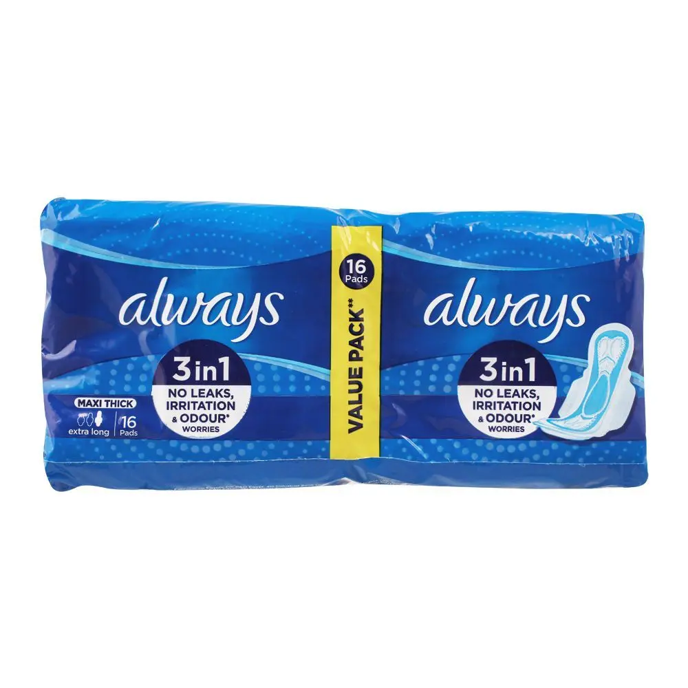  Always Maxi Thick Extra Long 16 Pads