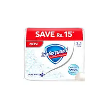 Safeguard White Plus Soap (3 in 1 Pack) 168g