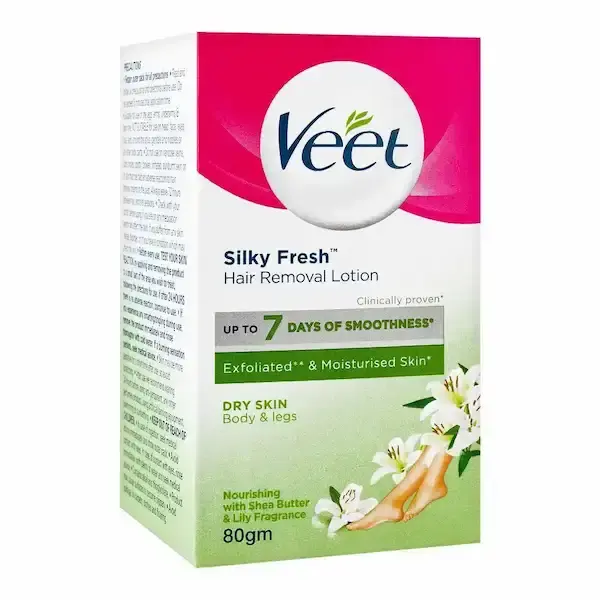 Veet Silky Fresh Hair Removal Lotion Dry Skin 80g