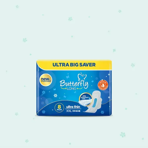 Butterfly Long Ultra Big Saver Sanitary Pads XXL 8 Pcs