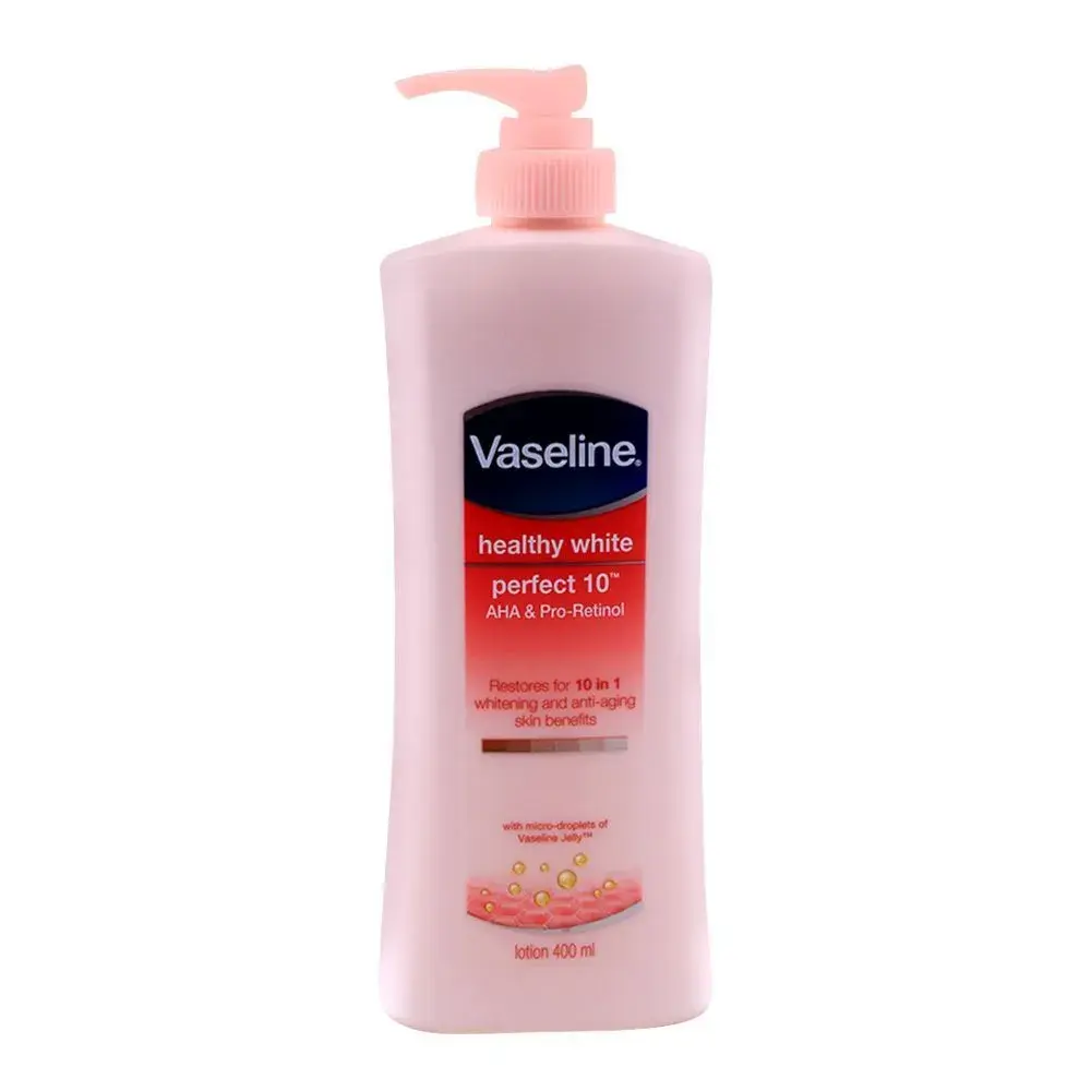 Vaseline Healthy White Perfect 10 Lotion 400ml (IMPORTED)