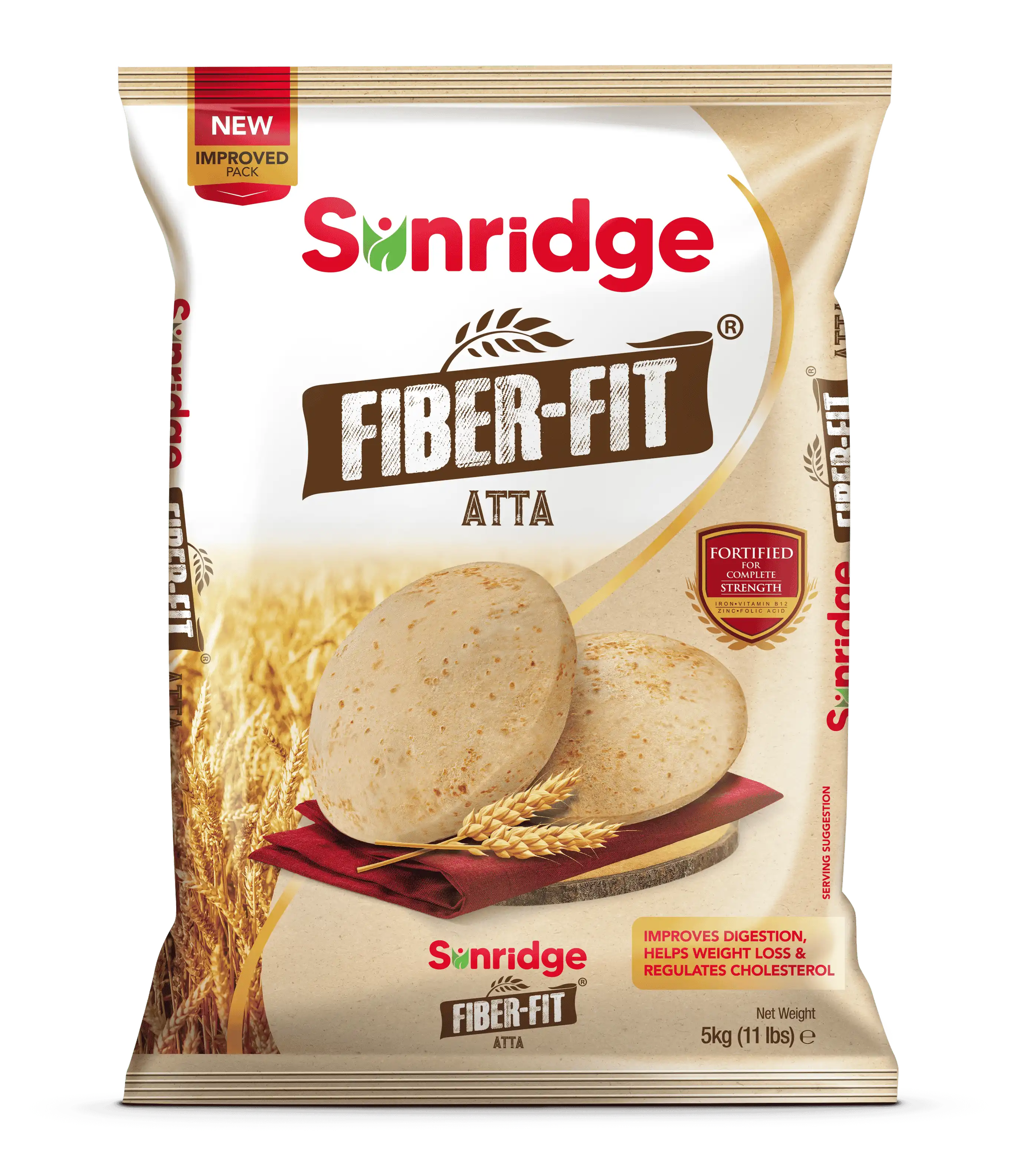 Sunridge Fiber Fit Digestive Atta  5kg