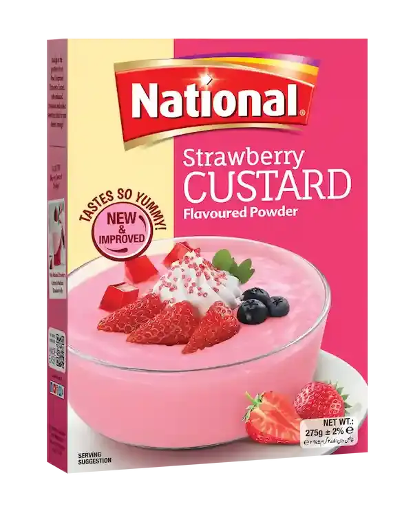 National Strawberry Custard 275g