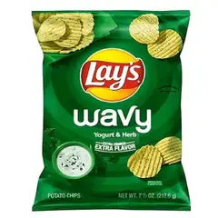 Lays Wavy Yogurt & Herb Extra Flavored Chips Rs 50