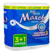 Rose Petal Toilet Tissue Roll 3+1