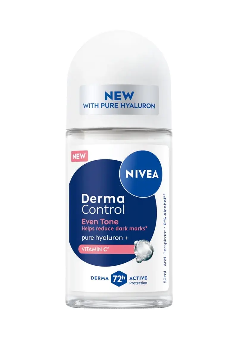 Nivea Derma Control Defend Natural Tone Pure Hyaluron With Vitamin C Roll On 50ml