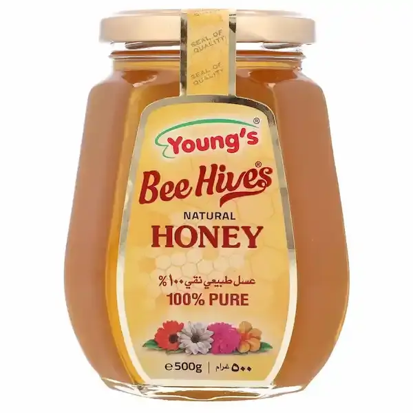 Youngs Bee Hives Natural Honey 500g