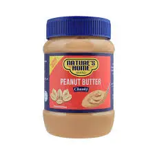 Natures Peanut Butter Chunky 340gm