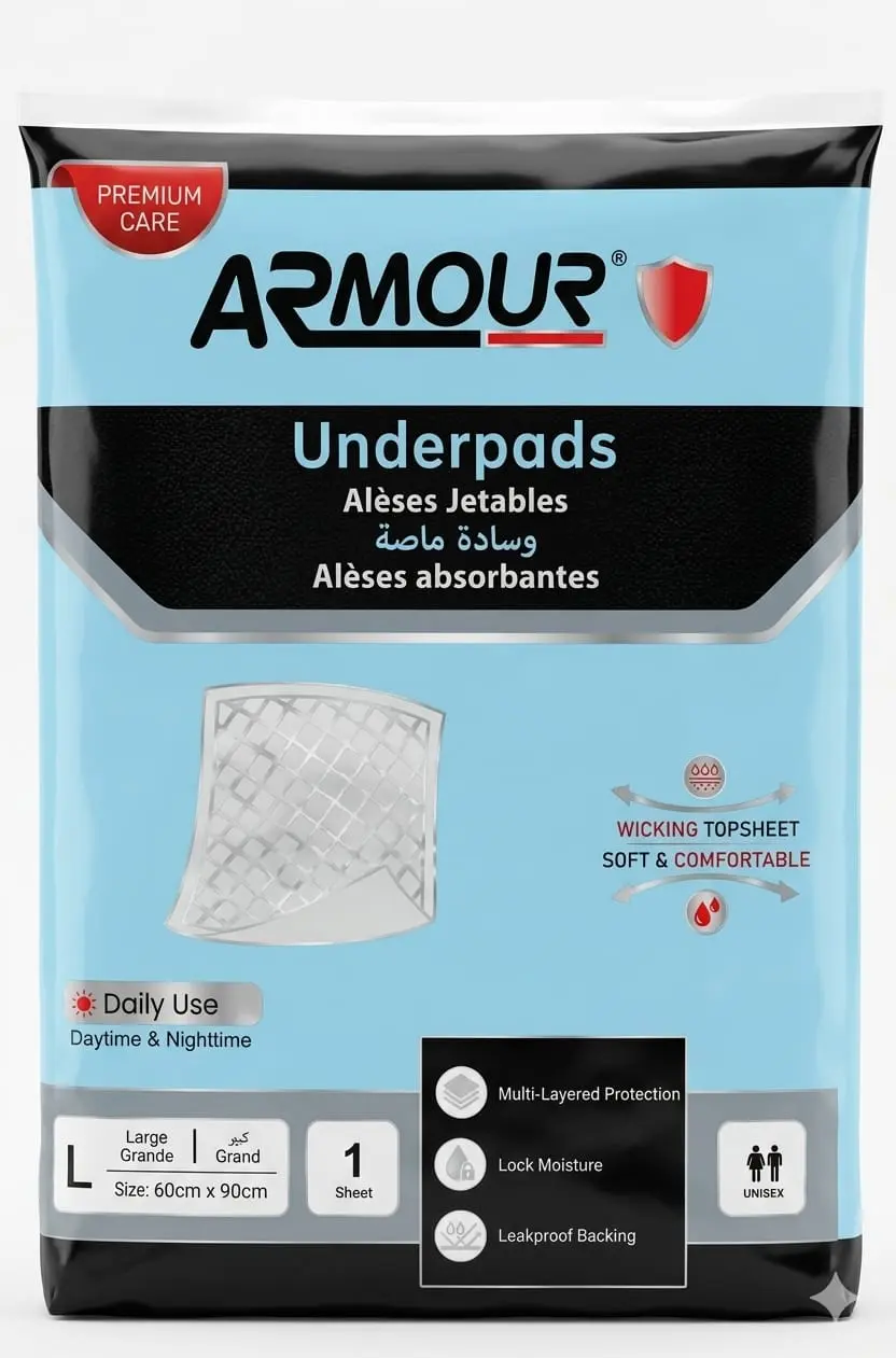 Armour Premium Care Underpads Large  (60cm x 90cm) 1 Sheet per pack
