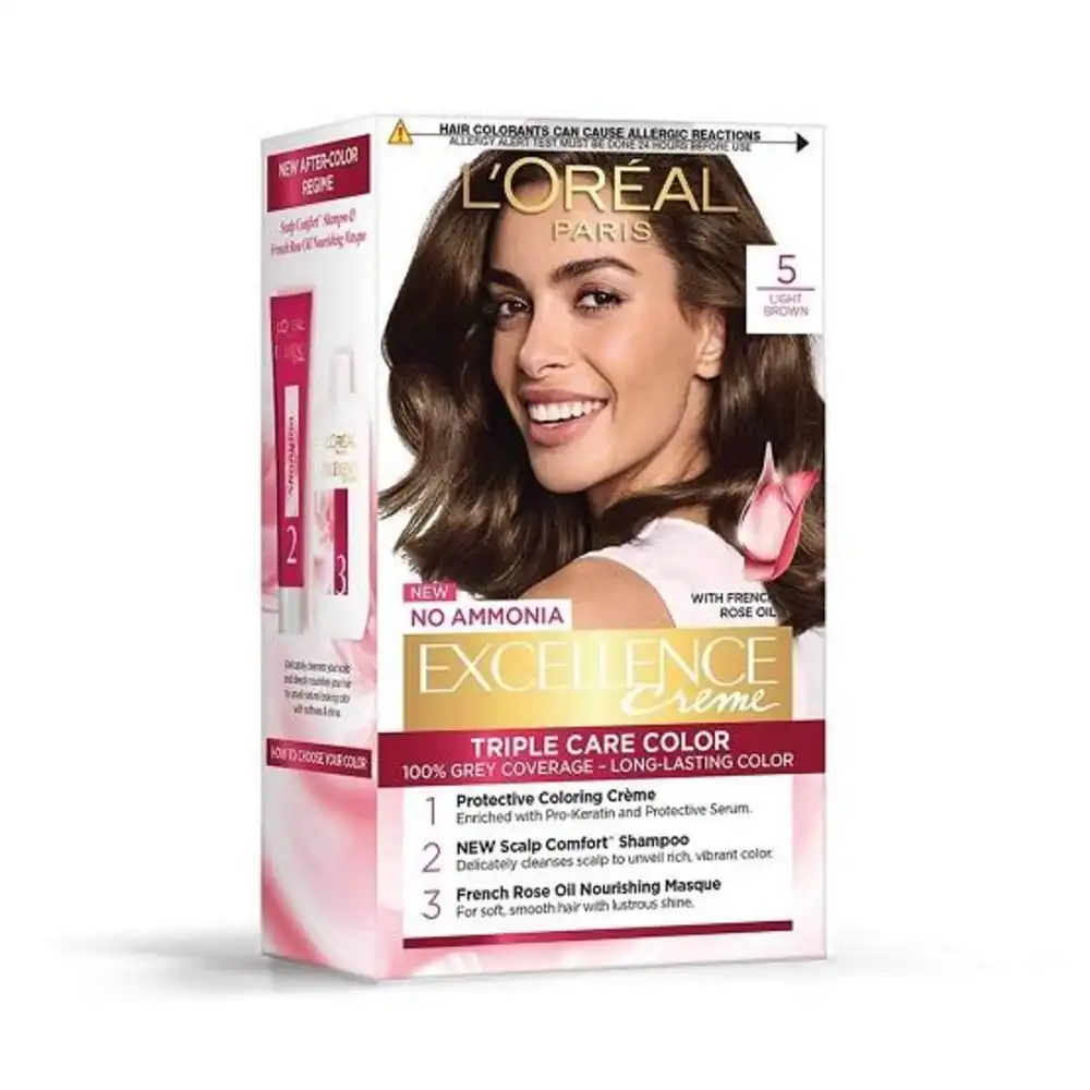 L'Oreal Paris Excellence Creme Hair Colour 5 Light Brown