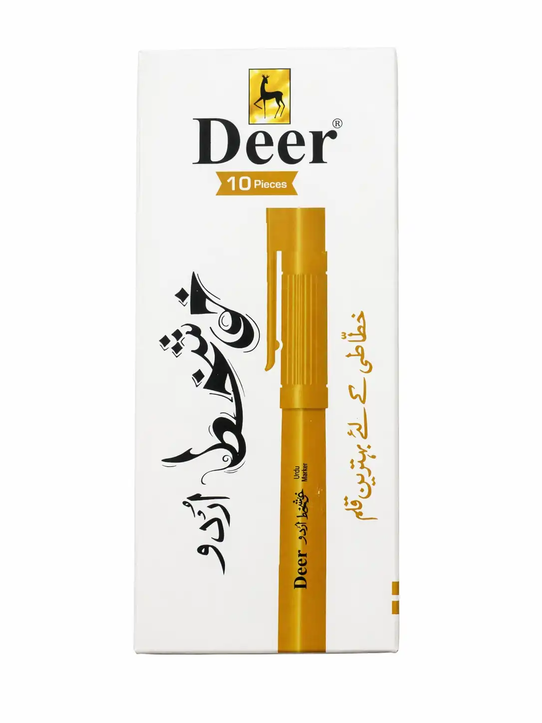 Deer Black Urdu Marker 10 Pieces Pack