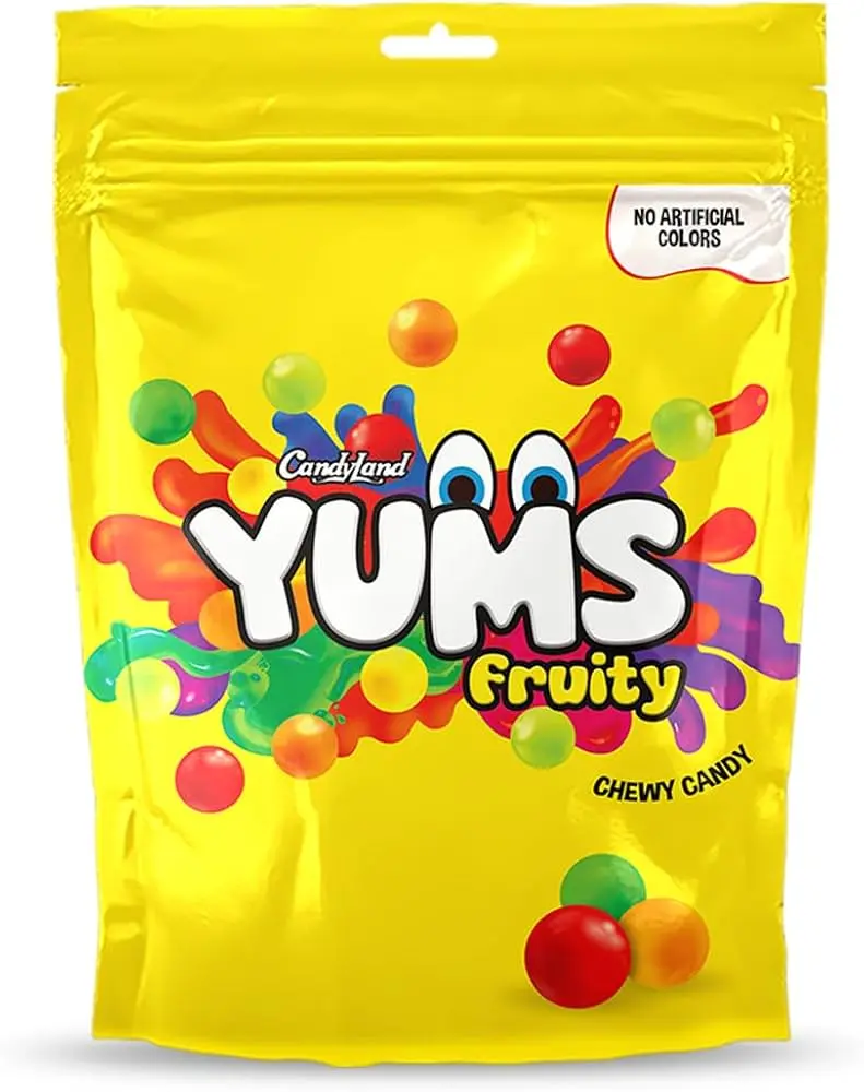 Candyland Yums Fruity Flavoured Chewy Candy 1pcs