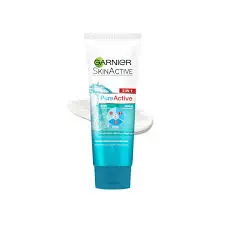 Garnier Skin Active Pure Active 3 In 1 Clay Facewash + Scrub +Mask 100ml