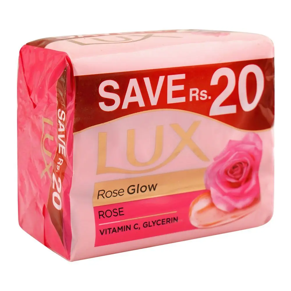 Lux Rose Glow Rose & Vitamin E Trio Pack (128gx3)