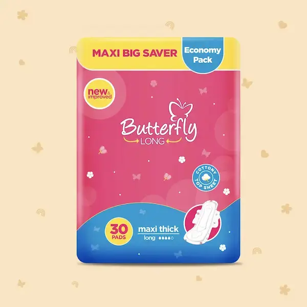 Butterfly Long Maxi Big Saver Maxi Thick 30Pcs