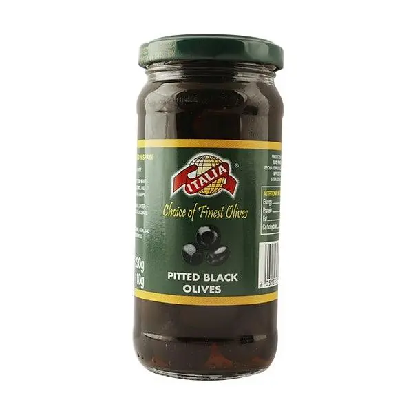 Italia Pitted Black Olives 430g