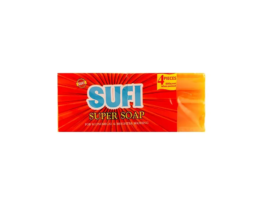 Sufi Super Soap 4 Bars (Pack 600g)