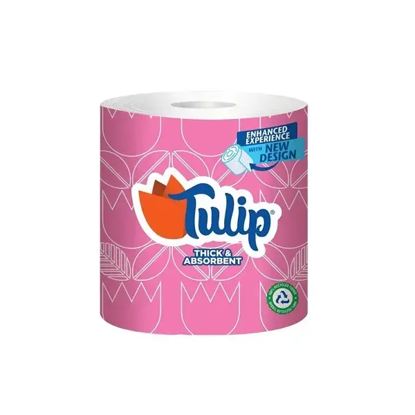 Tulip Absorbent Roll Tissue - Pink