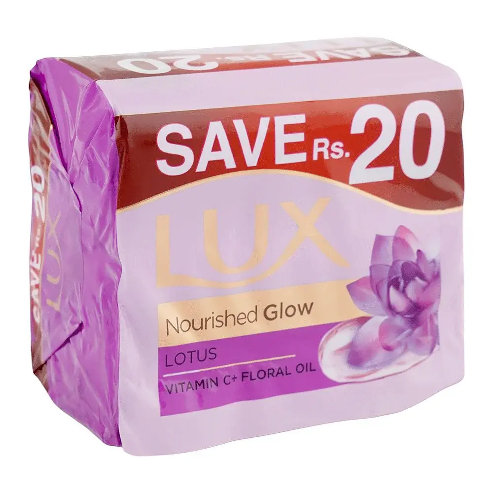 Lux Nourished Glow Soap 128gx3