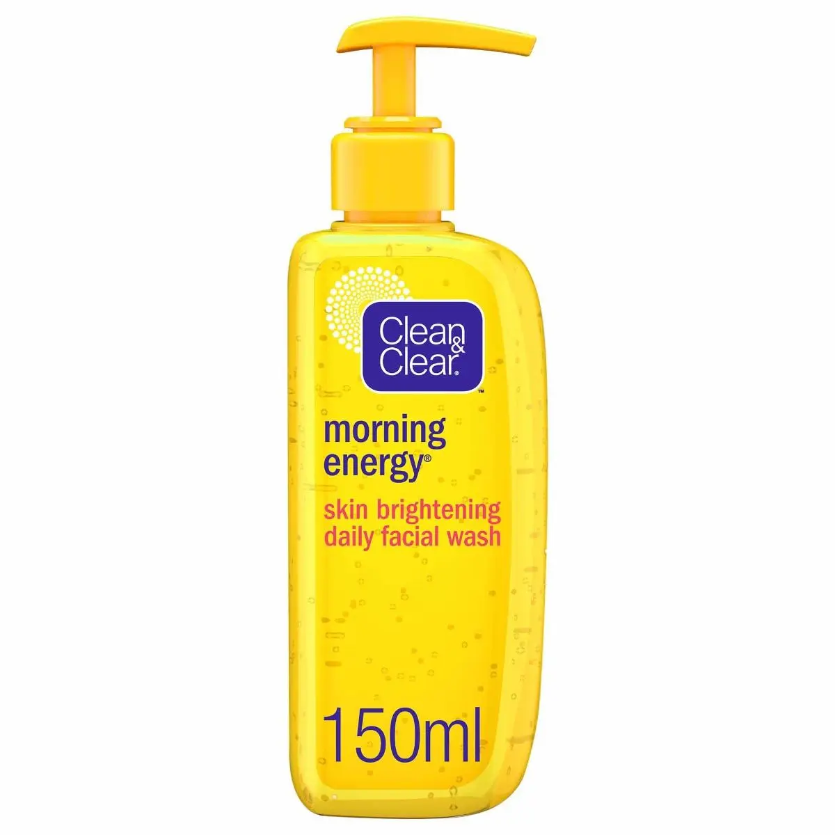 Clean & Clear Morning Energy Skin Brightening Daily Facial Wash, Oil Free,