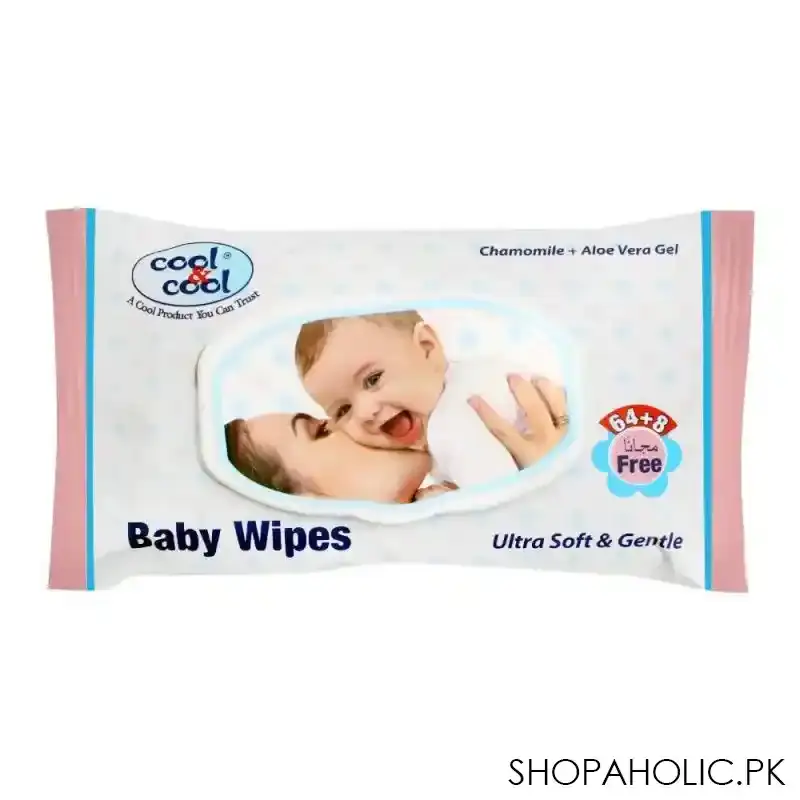 Buy Cool & Cool Baby Wipes Chamomile + Aloe Vera
