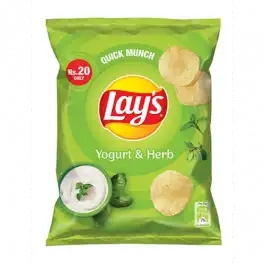 Lays Yogurt & Herb Chips Rs 20