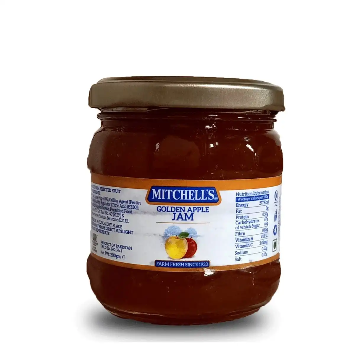Mitchells Golden Apple Jam 200g