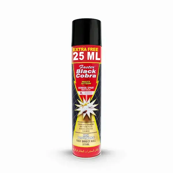 Black Cobra Multi Action Aerosol Spray 325ml Insect Killer