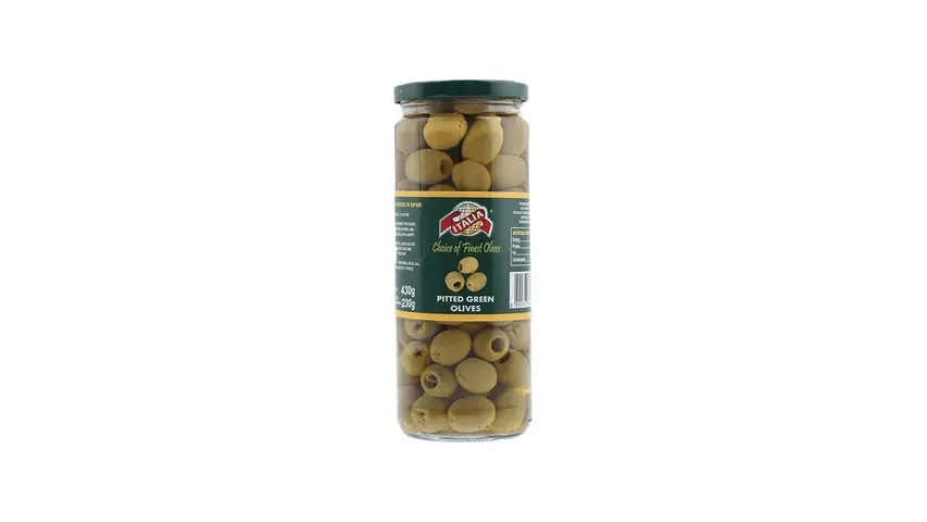 Italia Pitted Green Olives 230g