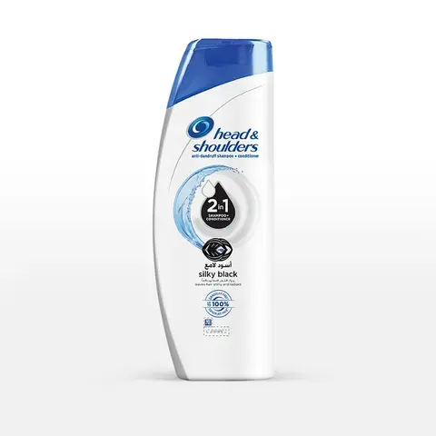 Head&Shoulder Shampoo + Conditioner 190Ml Silky Black 2In1